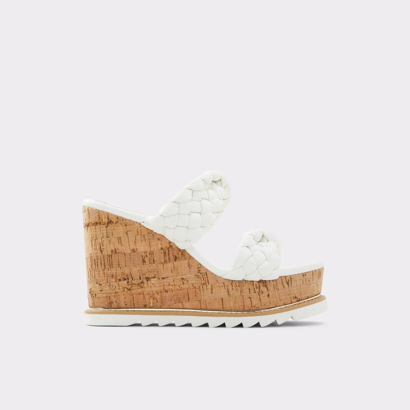 Aldo Corky Plateau Sandaler Dame Hvide | 579604YWN