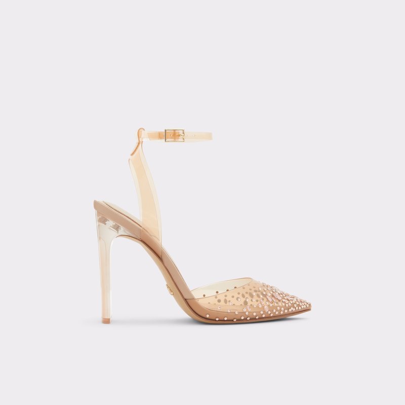 Aldo Glassslipper Høje Hæle Dame Bone | 405836RSH