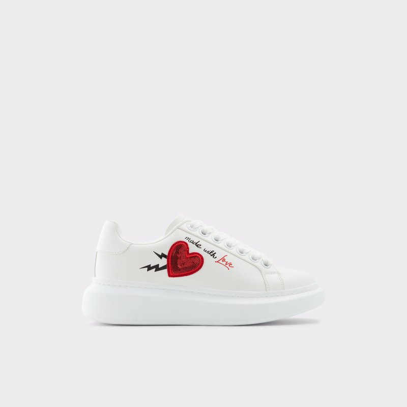 Aldo Larealin Low Sneakers Dame Hvide | 853146KJH