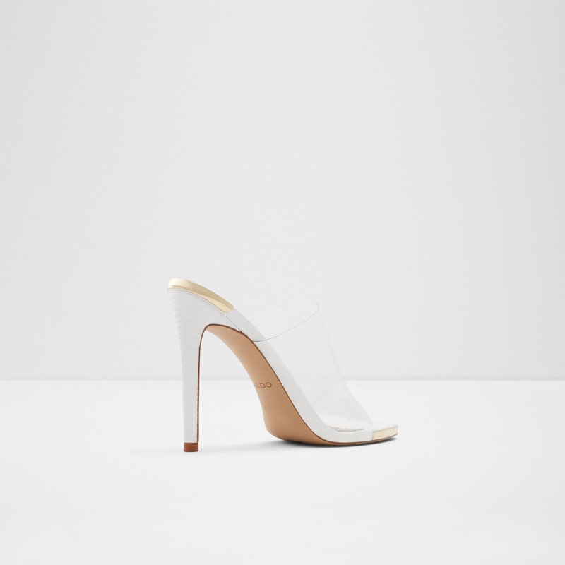 Aldo Afeadan Heeled Sandals Dame Hvide | 560782XCV