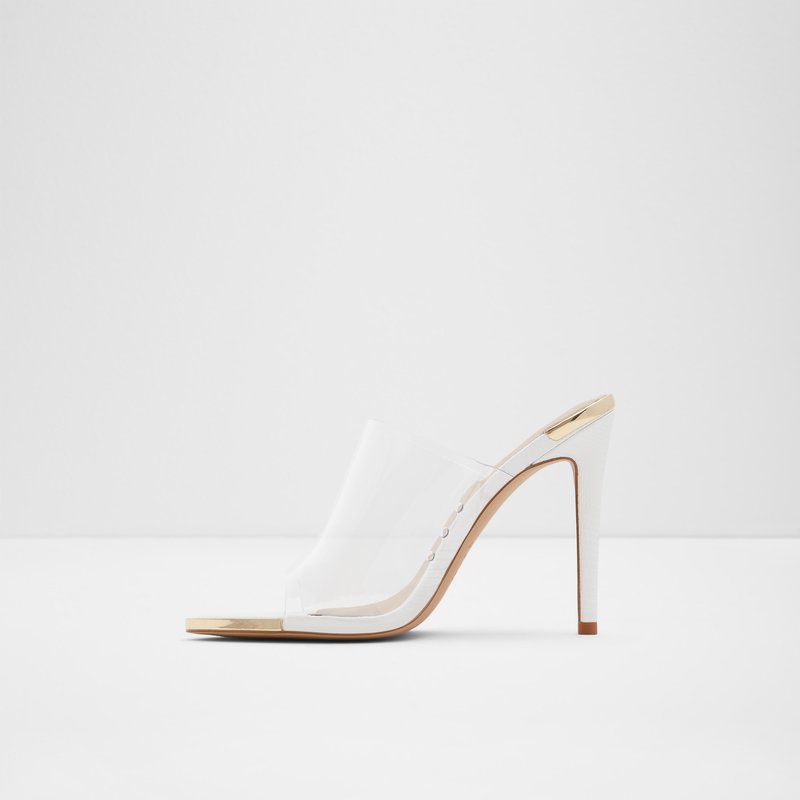 Aldo Afeadan Heeled Sandals Dame Hvide | 560782XCV