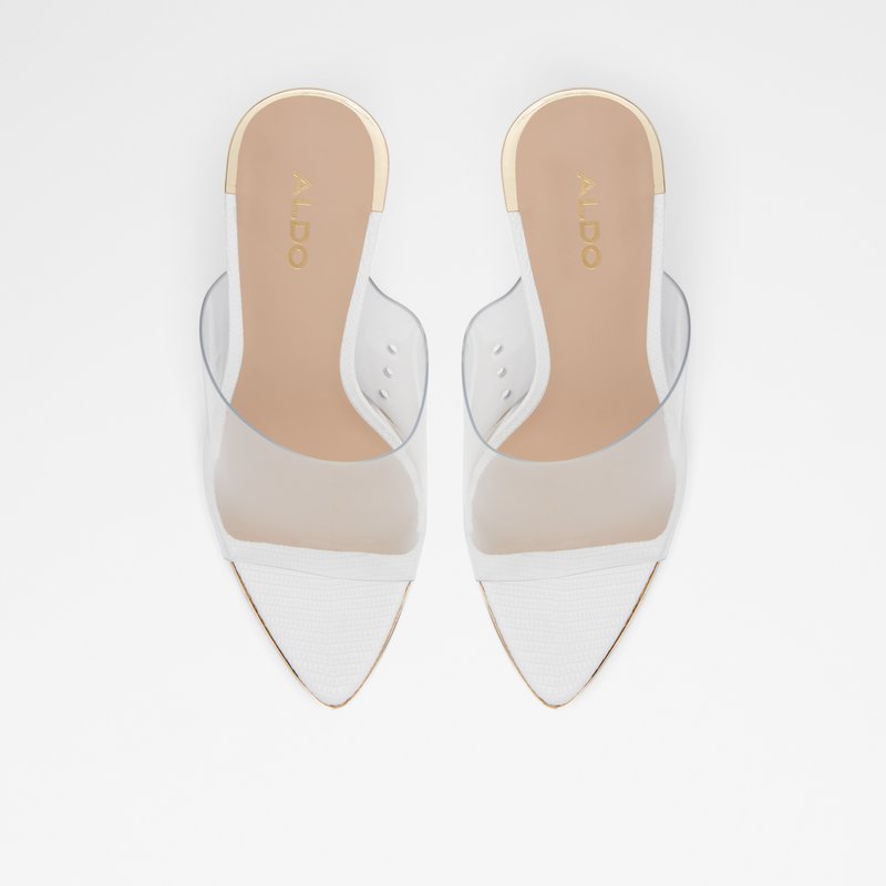 Aldo Afeadan Heeled Sandals Dame Hvide | 560782XCV