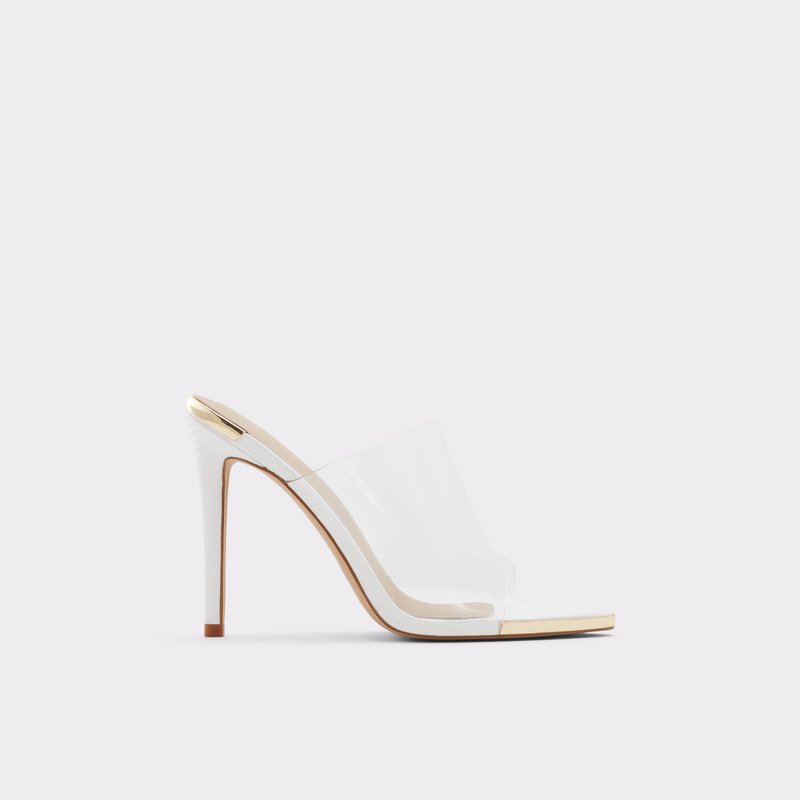 Aldo Afeadan Heeled Sandals Dame Hvide | 560782XCV