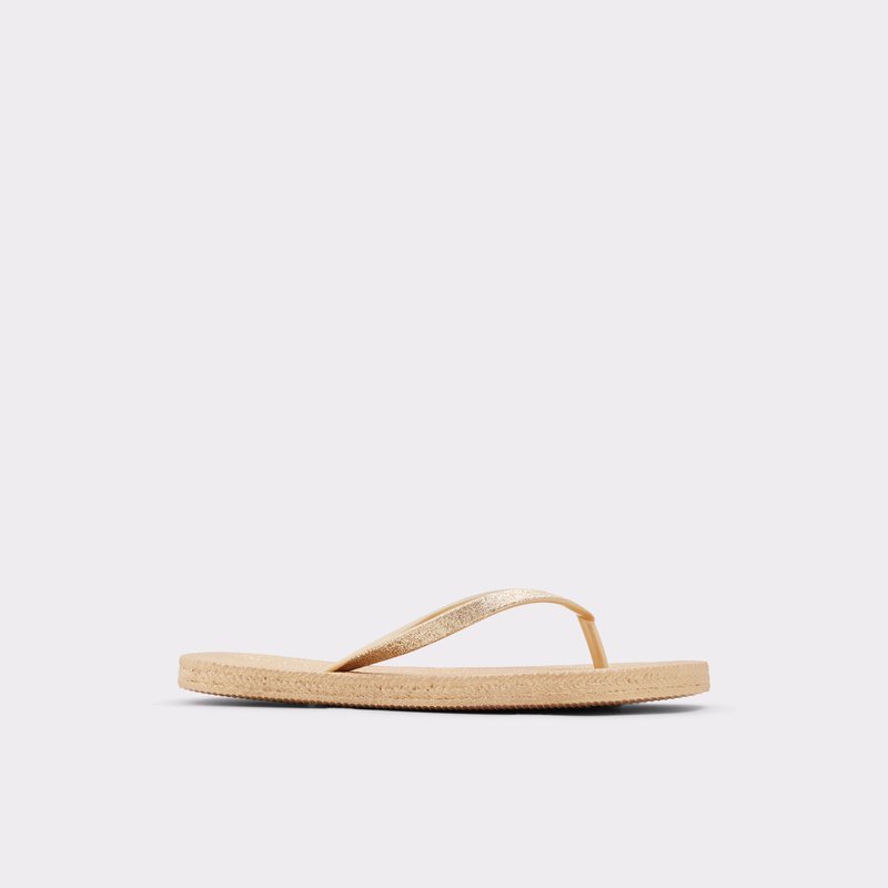 Aldo Aloomba Flade Sandaler Dame Guld | 503867BIU