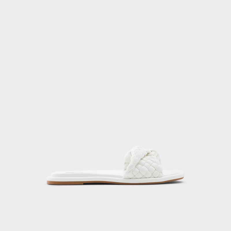 Aldo Chicago Flade Sandaler Dame Hvide | 426037XDH