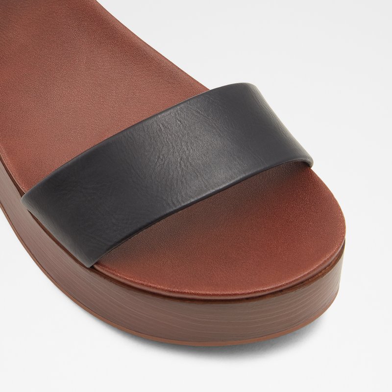 Aldo Cobbswell Plateau Sandaler Dame Sort | 975042DMG