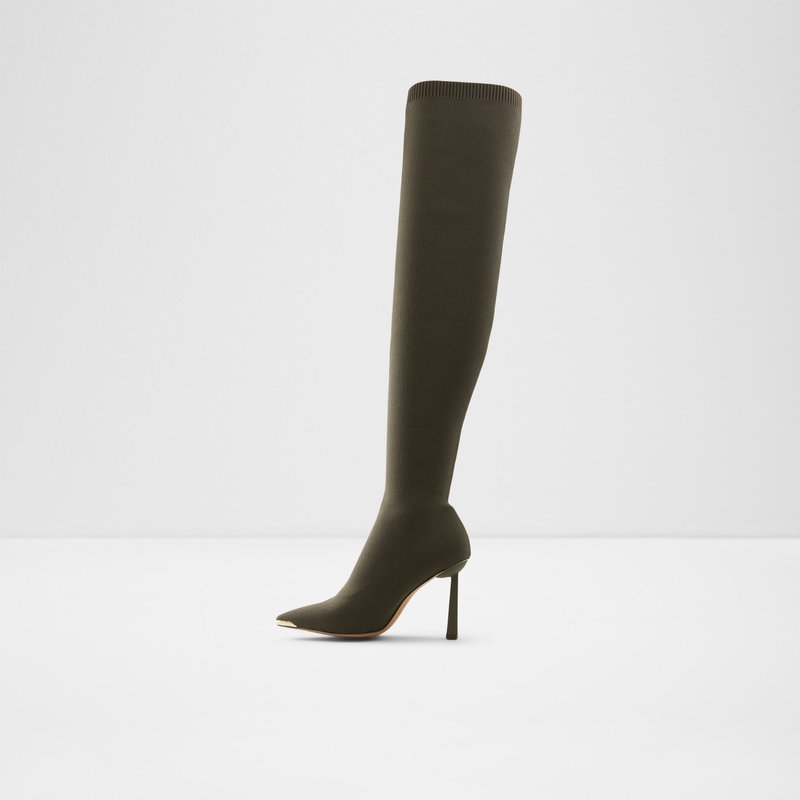 Aldo Crulla Over The Knee-Boots Dame Khaki | 801672URQ