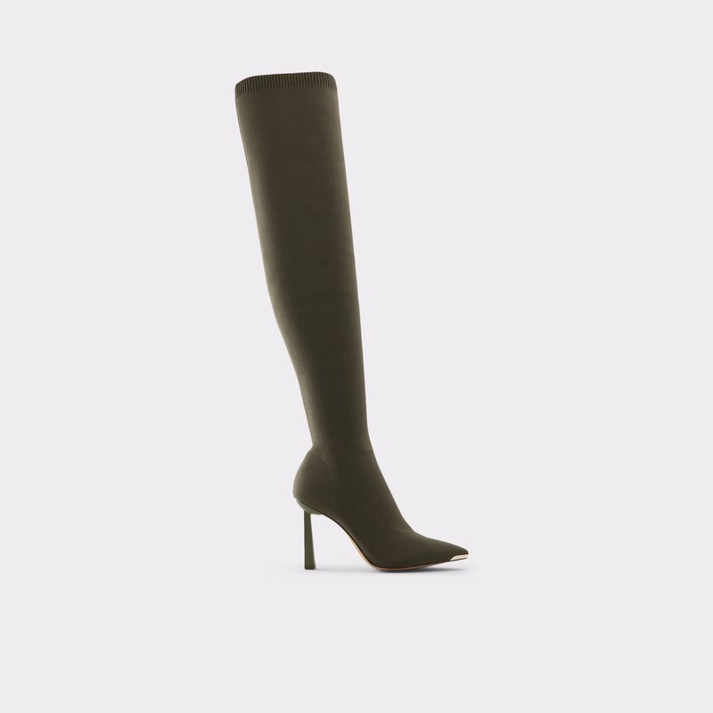 Aldo Crulla Over The Knee-Boots Dame Khaki | 801672URQ