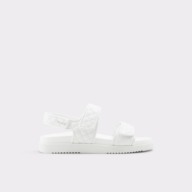 Aldo Eowiliwia Flade Sandaler Dame Hvide | 102498QLK