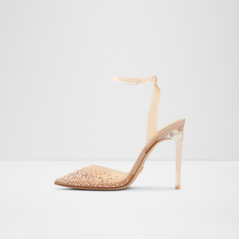 Aldo Glassslipper Høje Hæle Dame Bone | 405836RSH