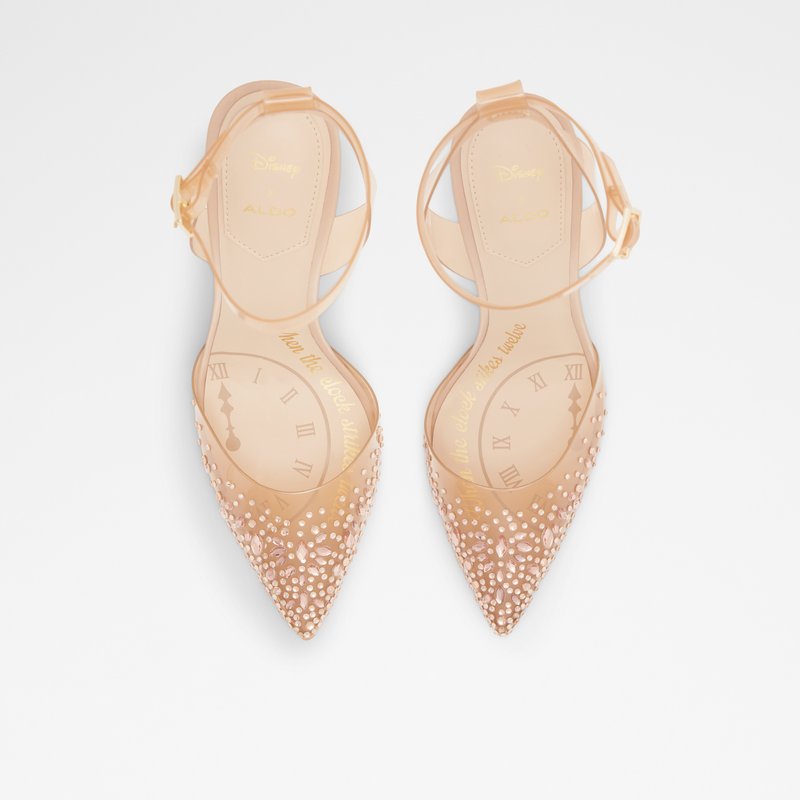 Aldo Glassslipper Høje Hæle Dame Bone | 405836RSH