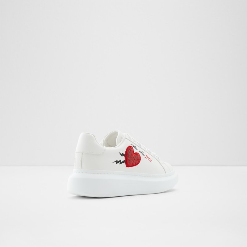 Aldo Larealin Low Sneakers Dame Hvide | 853146KJH