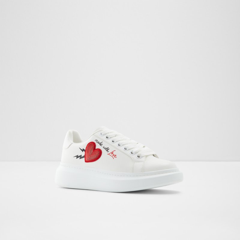 Aldo Larealin Low Sneakers Dame Hvide | 853146KJH