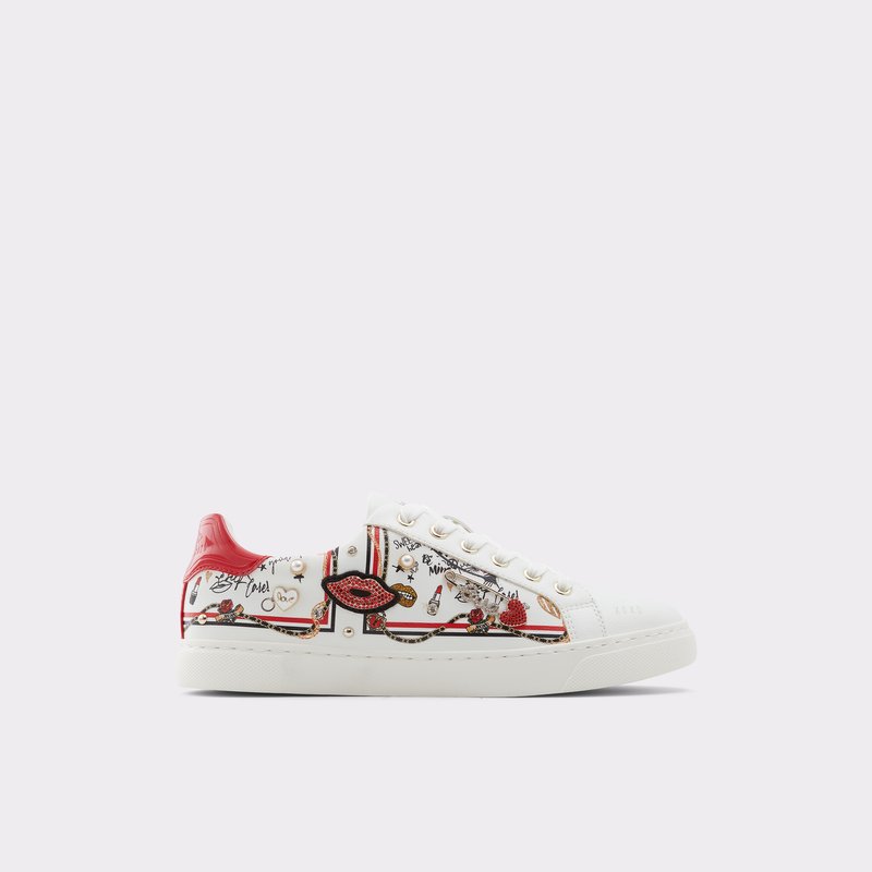 Aldo Meday Blonder Up Sneakers Dame Hvide | 493517EFG