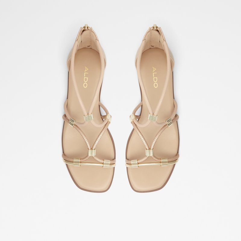 Aldo Oceriwenflex Flade Sandaler Dame Champagne | 346758LRM