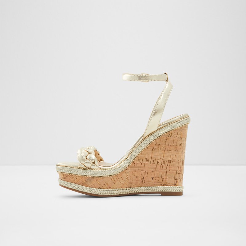 Aldo Saluth Casual Sandaler Dame Champagne | 032471ZTG