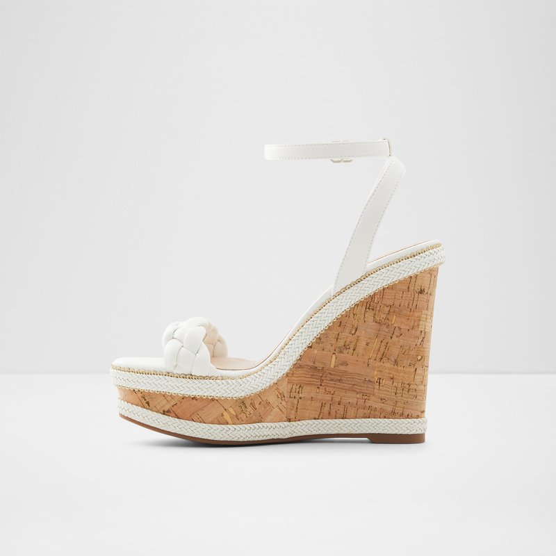 Aldo Saluth Plateau Sandaler Dame Hvide | 708493DPC