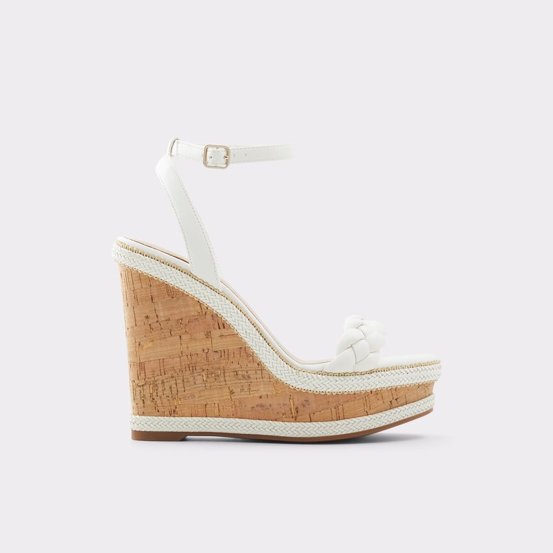 Aldo Saluth Plateau Sandaler Dame Hvide | 708493DPC