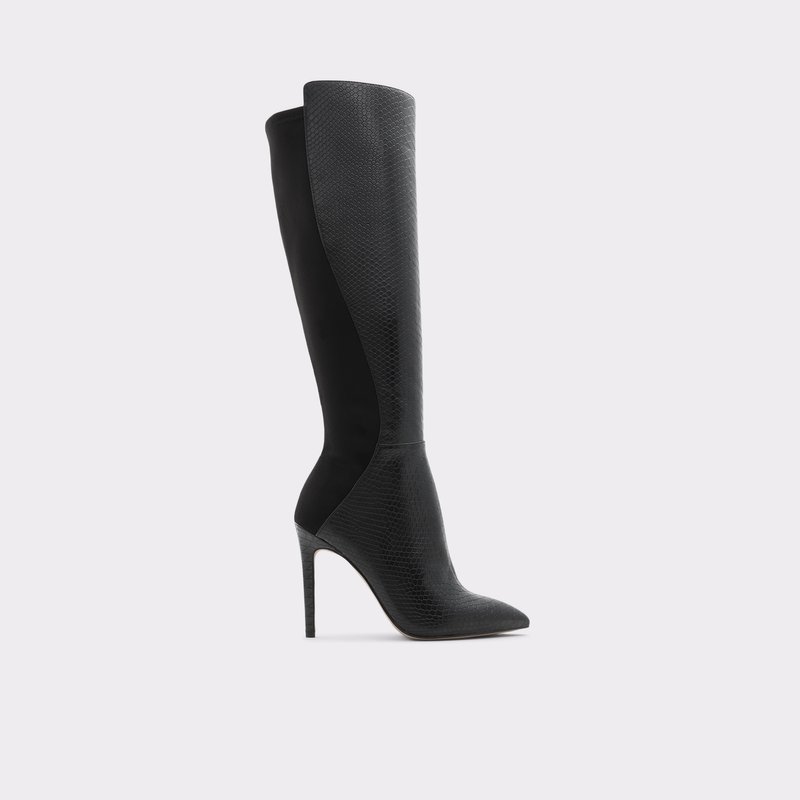 Aldo Sophialaan Knee High Boots Dame Sort Slangeprint | 261435NXO