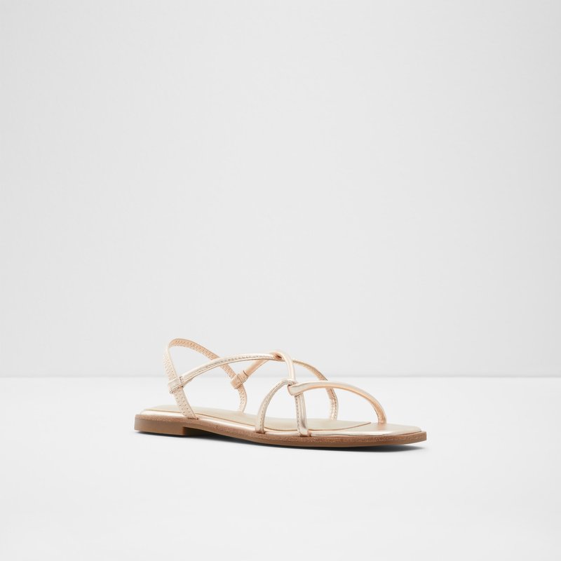 Aldo Toosieflex Flade Sandaler Dame Lyserød Guld | 624590WHD